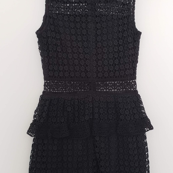 Leith Mock Neck Lace Minidress - Picture 4 of 7